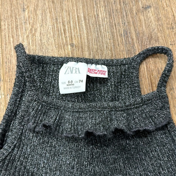 Zara grey knit overalls - Picture 3 of 4